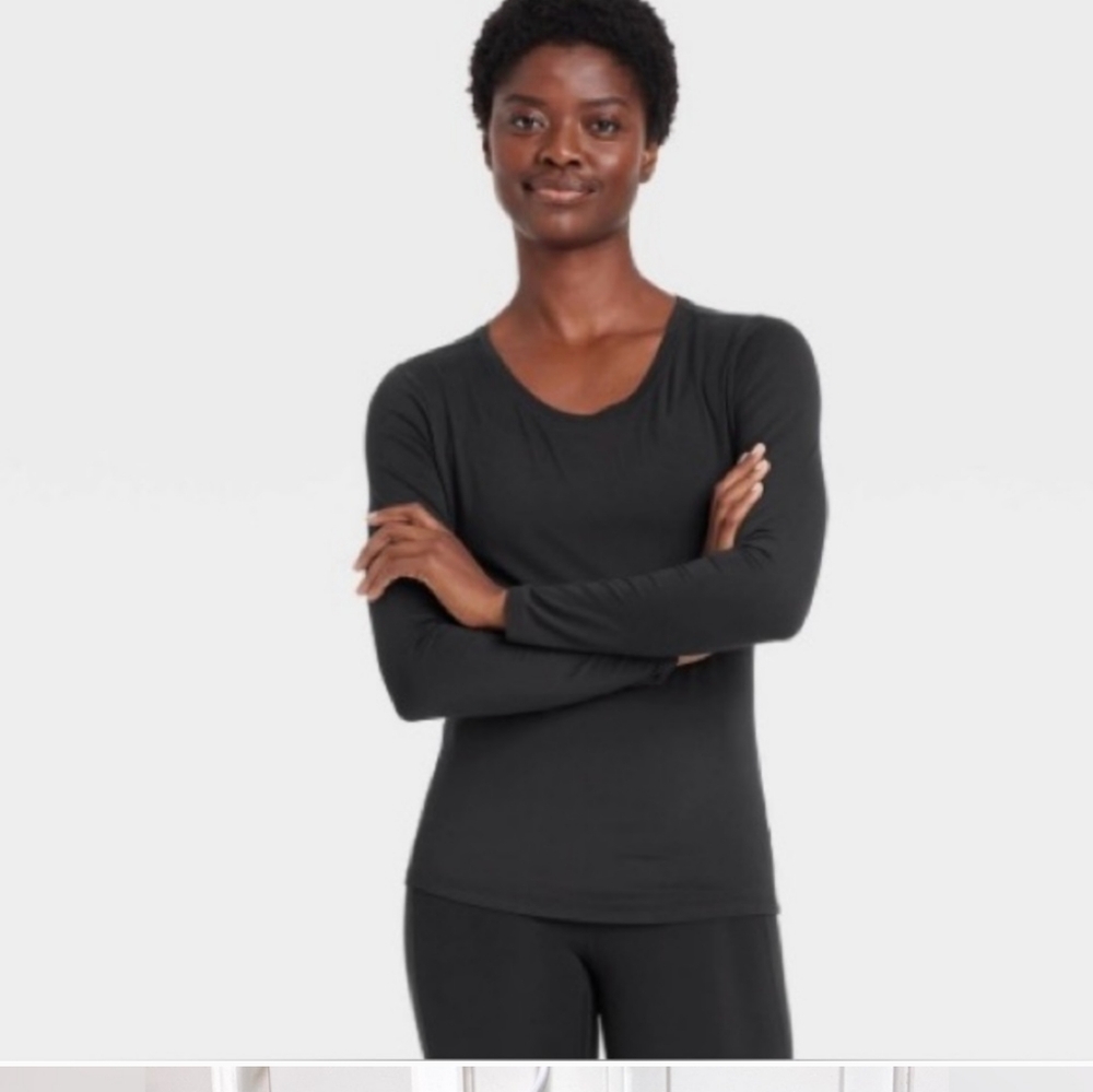 Black Long Sleeve Women's Top Medium